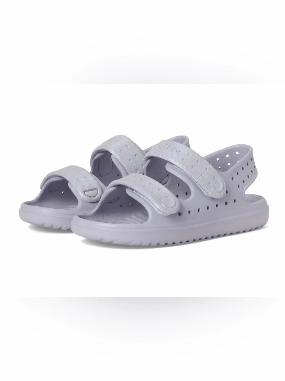 Native Shoes Chase Bio-Bling sandals glittery straps Size C‎ l10 Purple